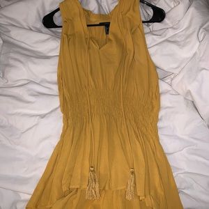 mustard yellow blouse size L